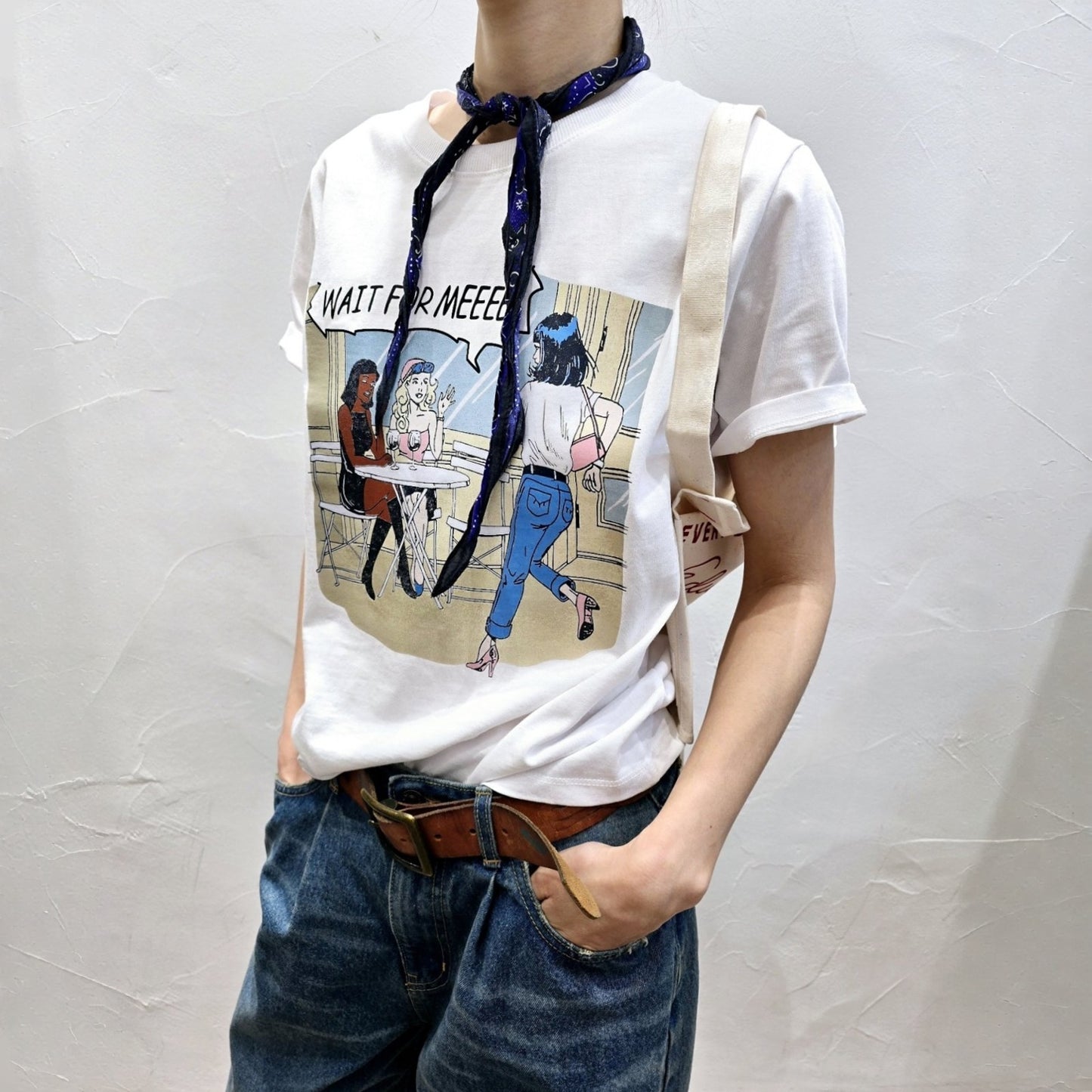 Wait For Me Graphic Tee – Soft Cotton Statement - Women One Size