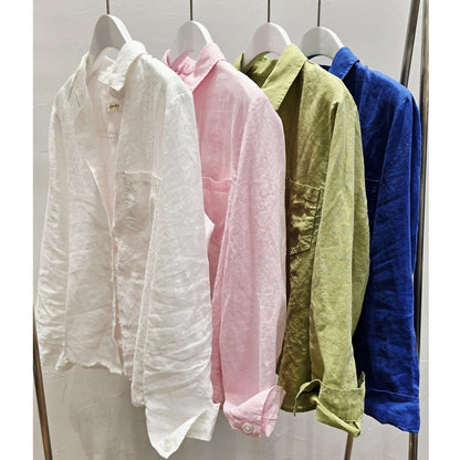 Soft Touch Premium Linen Shirt - Women One Size