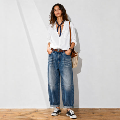 Soft Touch Premium Linen Shirt - Women One Size