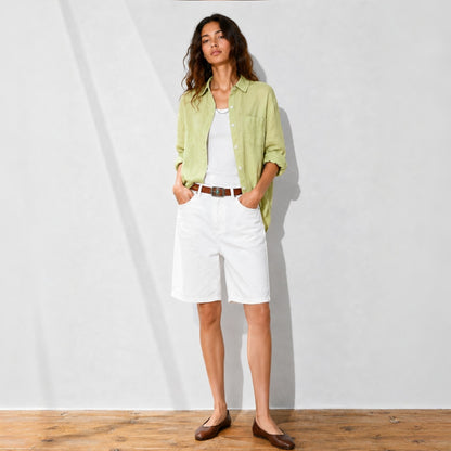 Soft Touch Premium Linen Shirt - Women One Size