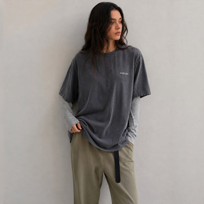 Daytona 1992 Eagle Graphic Tee ( Pigment Dyed ) – Women One Size