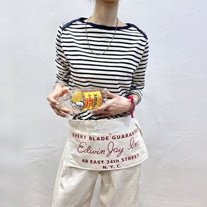 Marin Stripe Boat Neck Long Sleeve Top - Women One Size