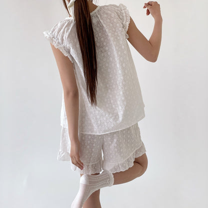 Dandelion Cotton Eyelet Pajama Set