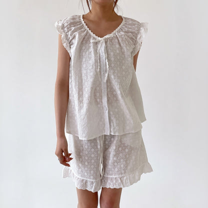 Dandelion Cotton Eyelet Pajama Set