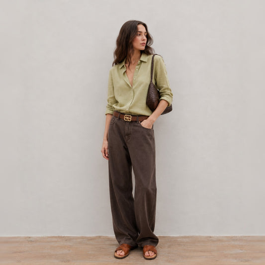 Soft Touch Premium Linen Shirt - Women One Size