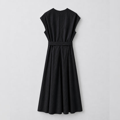 RENE Textured A-Line Midi Dress - Women One Size