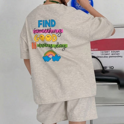 Find Something Good Graphic Cotton Matching Setwear - Women One Size