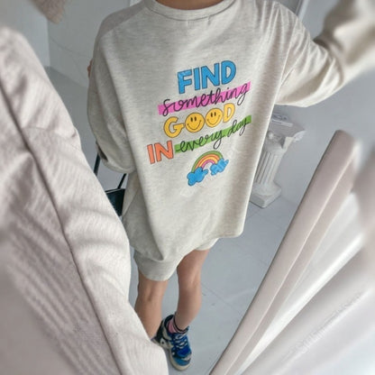 Find Something Good Graphic Cotton Matching Setwear - Women One Size