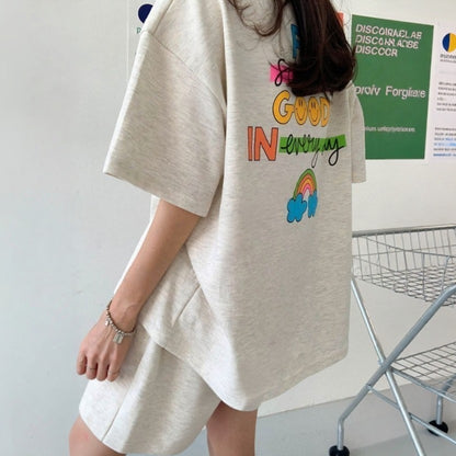 Find Something Good Graphic Cotton Matching Setwear - Women One Size