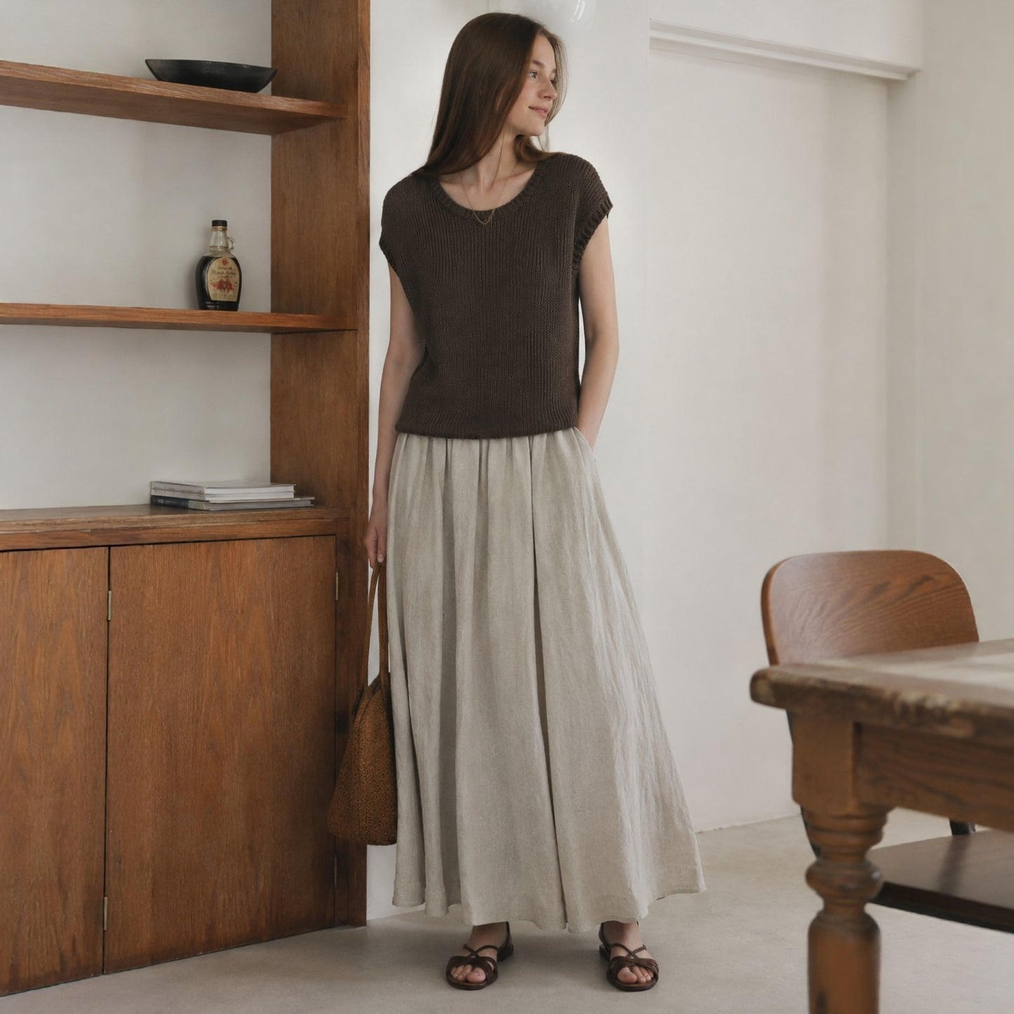 Relaxed Textured Knit Top - Women One Size