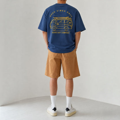 Good Vibes Van Graphic T-Shirt - Men One Size (Unisex)