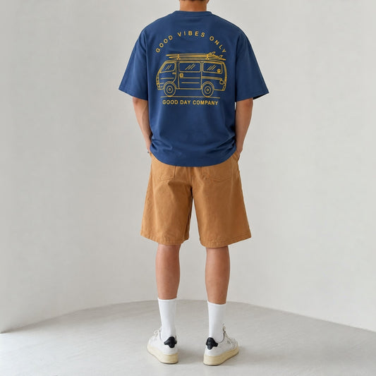 Good Vibes Van Graphic T-Shirt - Men One Size (Unisex)