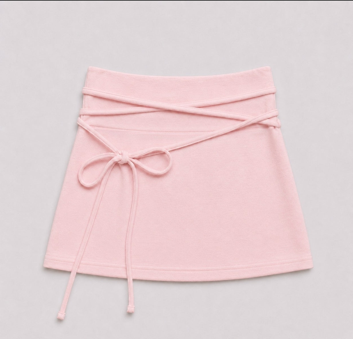 Long Wrap Tie Mini Skort – Women One Size
