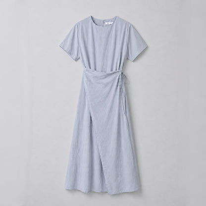 Draped Wrap Tie Dress - Women One Size