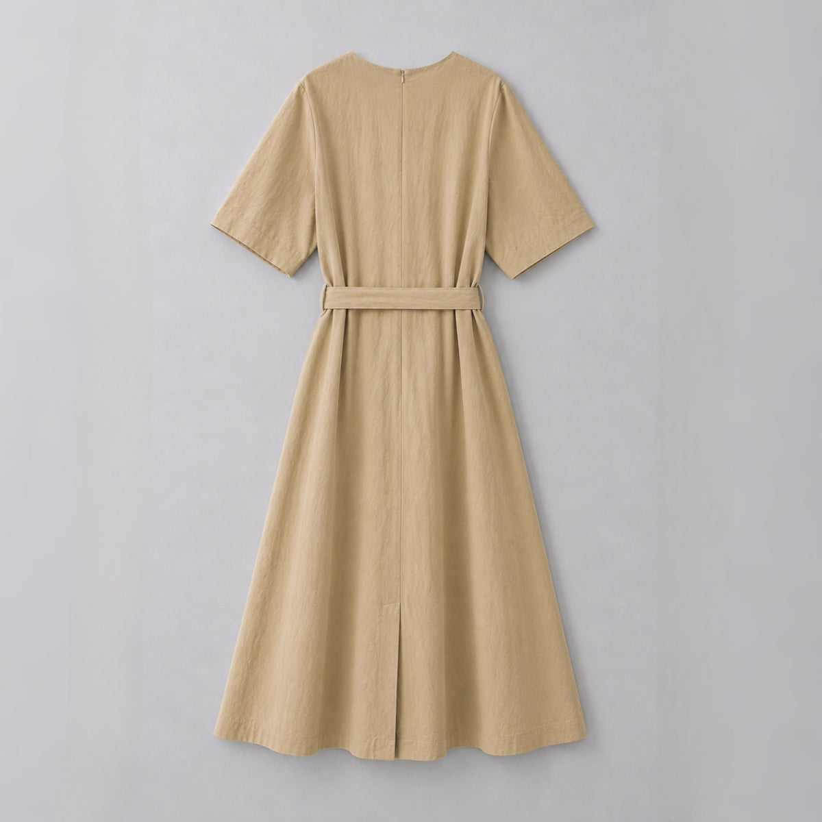 ELORA Structured Belted Midi Dress - Women One Size