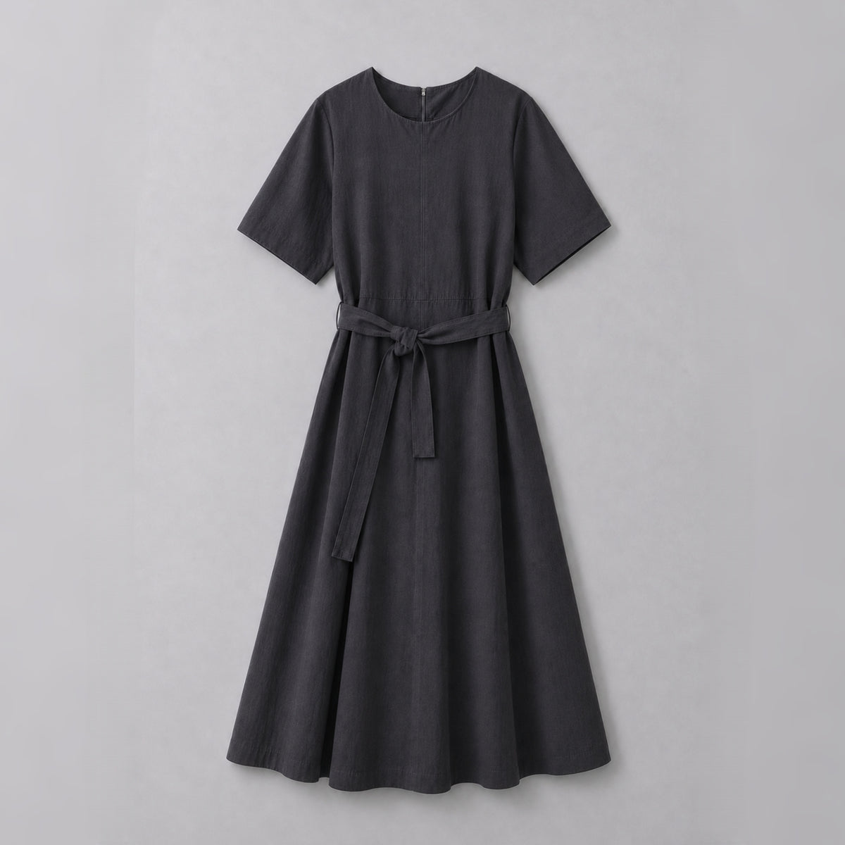 ELORA Structured Belted Midi Dress - Women One Size