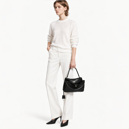 AVEN Drape Lock Leather Handbag - Small