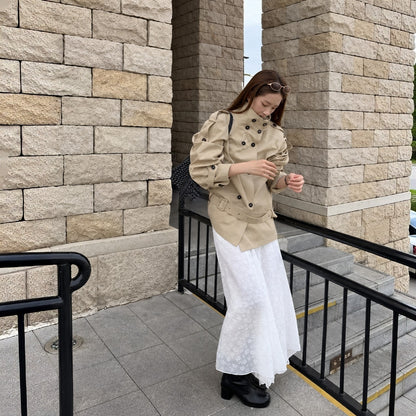 MONTE Oversized Short Trench Jacket - Women One Size