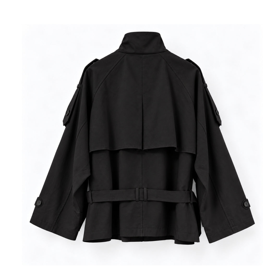 MONTE Oversized Short Trench Jacket - Women One Size