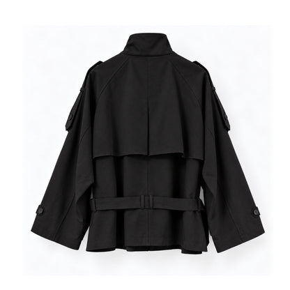 MONTE Oversized Short Trench Jacket - Women One Size