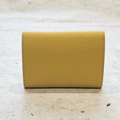 Mini Pebbled Leather Card Wallet – Compact Snap Closure Cash & Card Holder