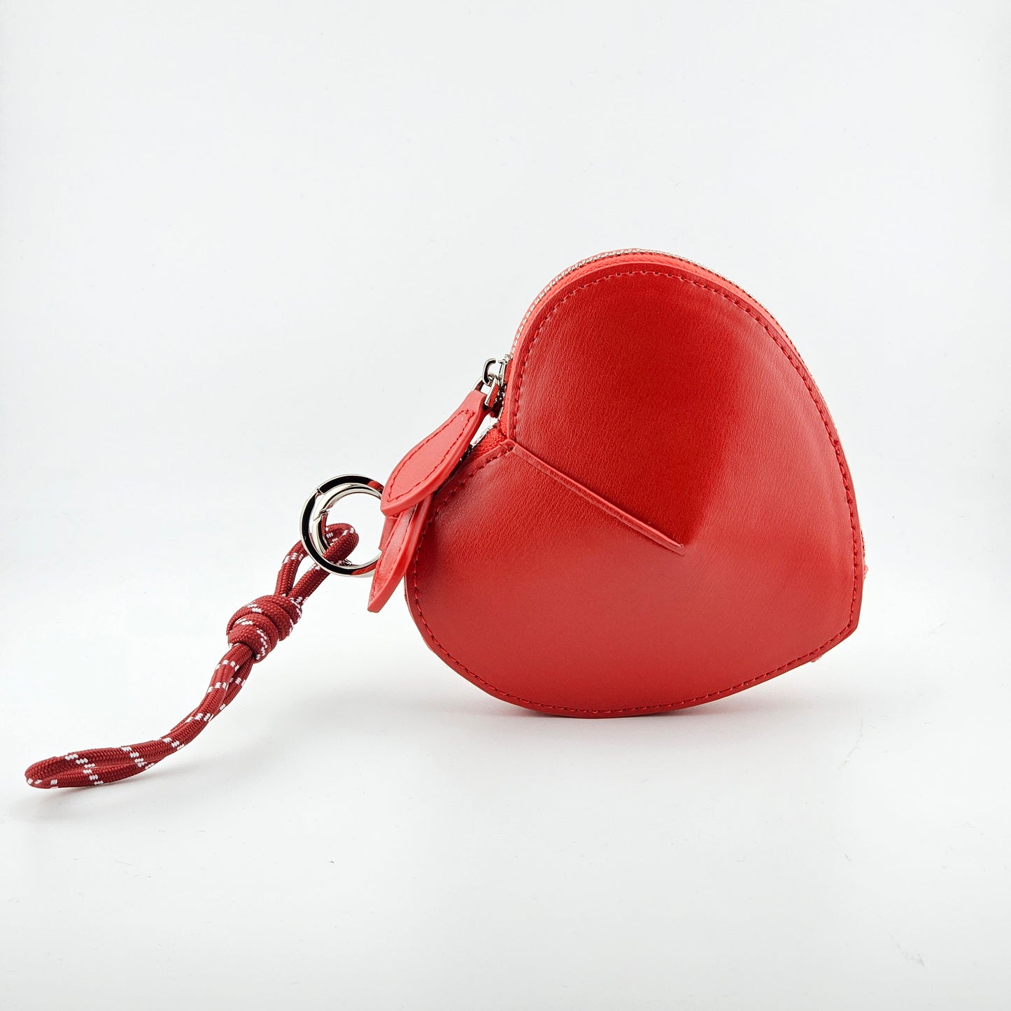 Cowhide Leather Heart Mini Pouch