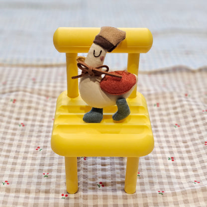 Handmade Duck Brooch – Vintage Fabric Bird Pin