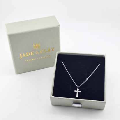Radiant Cross S925 Silver Necklace