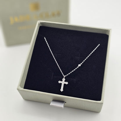 Radiant Cross S925 Silver Necklace