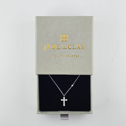 Radiant Cross S925 Silver Necklace