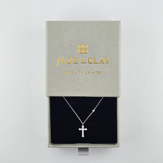 Radiant Cross S925 Silver Necklace