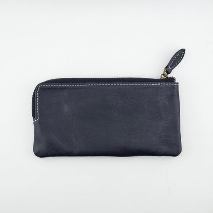 Slim Cowhide Long Wallet – Compact Design