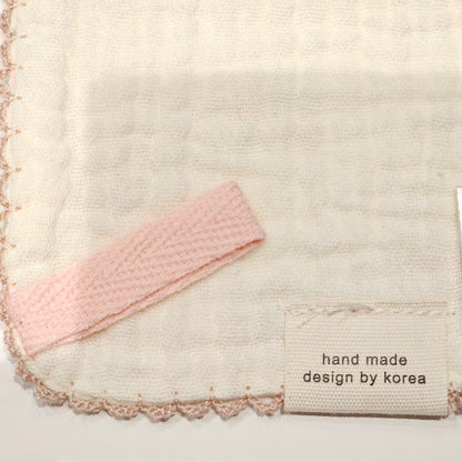 Soft Ivory Tulip Bud Cotton Gauze Handkerchief