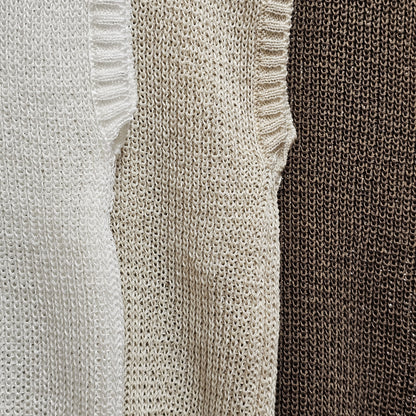 Relaxed Textured Knit Top - Women One Size