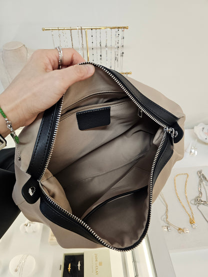 VERA LEATHER HOBO BAG