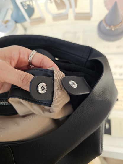 VERA LEATHER HOBO BAG