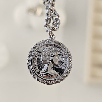 Triple Layer Coin Pendant Necklace