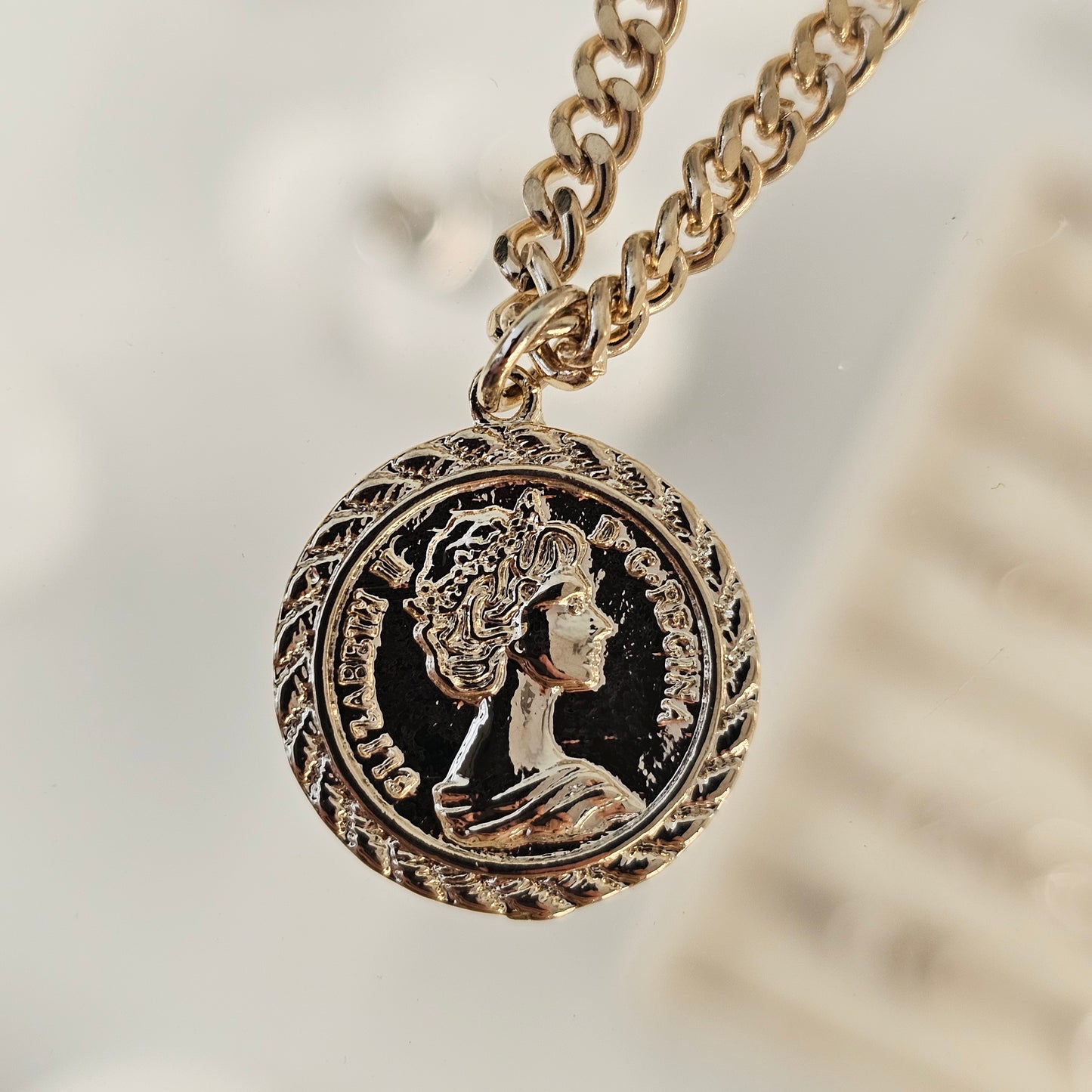 Triple Layer Coin Pendant Necklace
