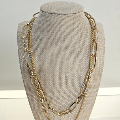 Triple Layer Coin Pendant Necklace