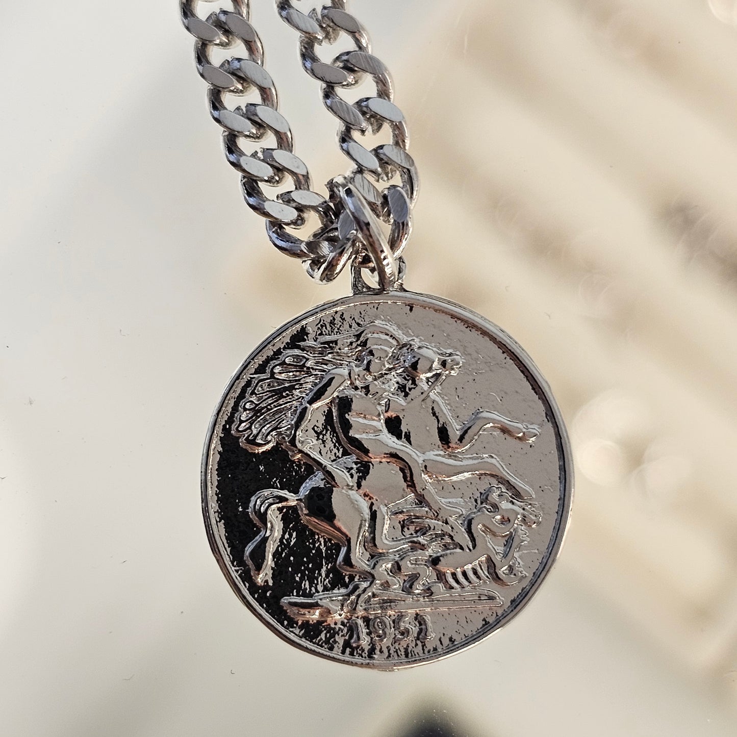Triple Layer Coin Pendant Necklace