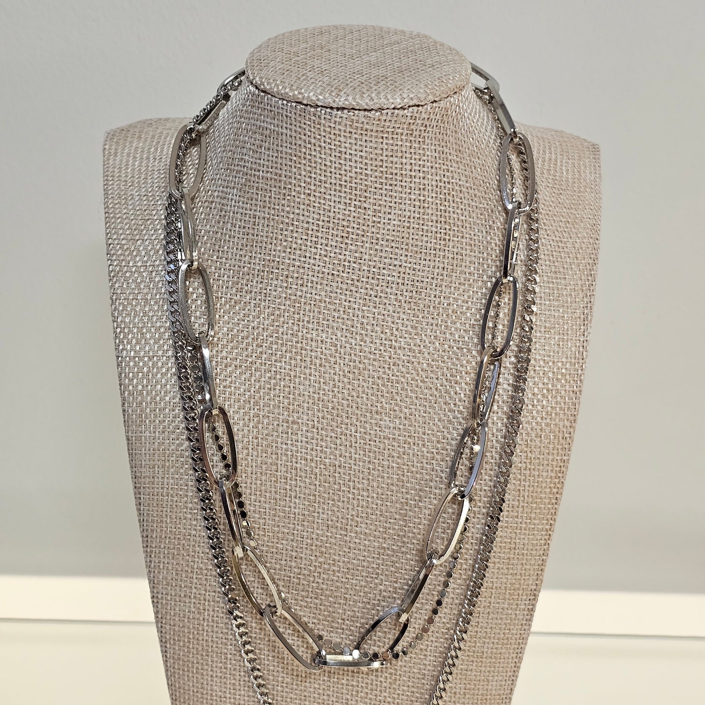 Triple Layer Coin Pendant Necklace
