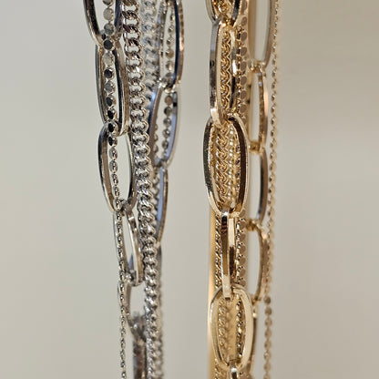 Triple Layer Coin Pendant Necklace