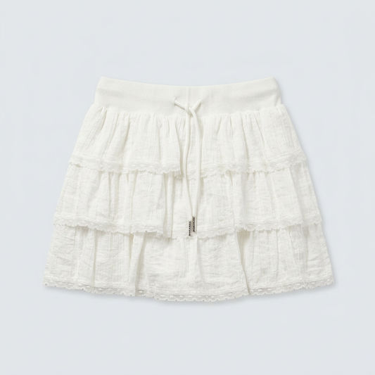 Three Tier Banded Skirt  – Women One Size