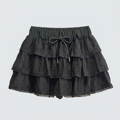 Three Tier Banded Skirt  – Women One Size