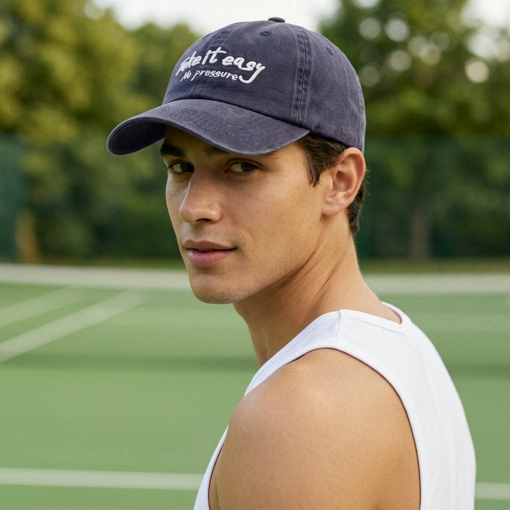 TAKE IT EASY No Pressure Embroidered Cap – Mid Depth