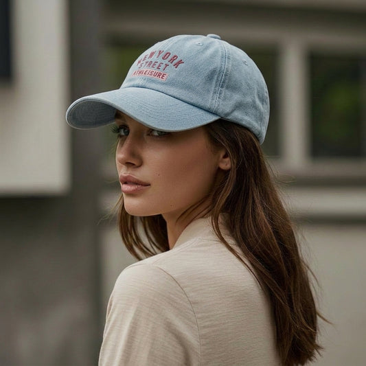 NEW YORK STREET Athleisure Denim Embroidered Cap – Mid Depth