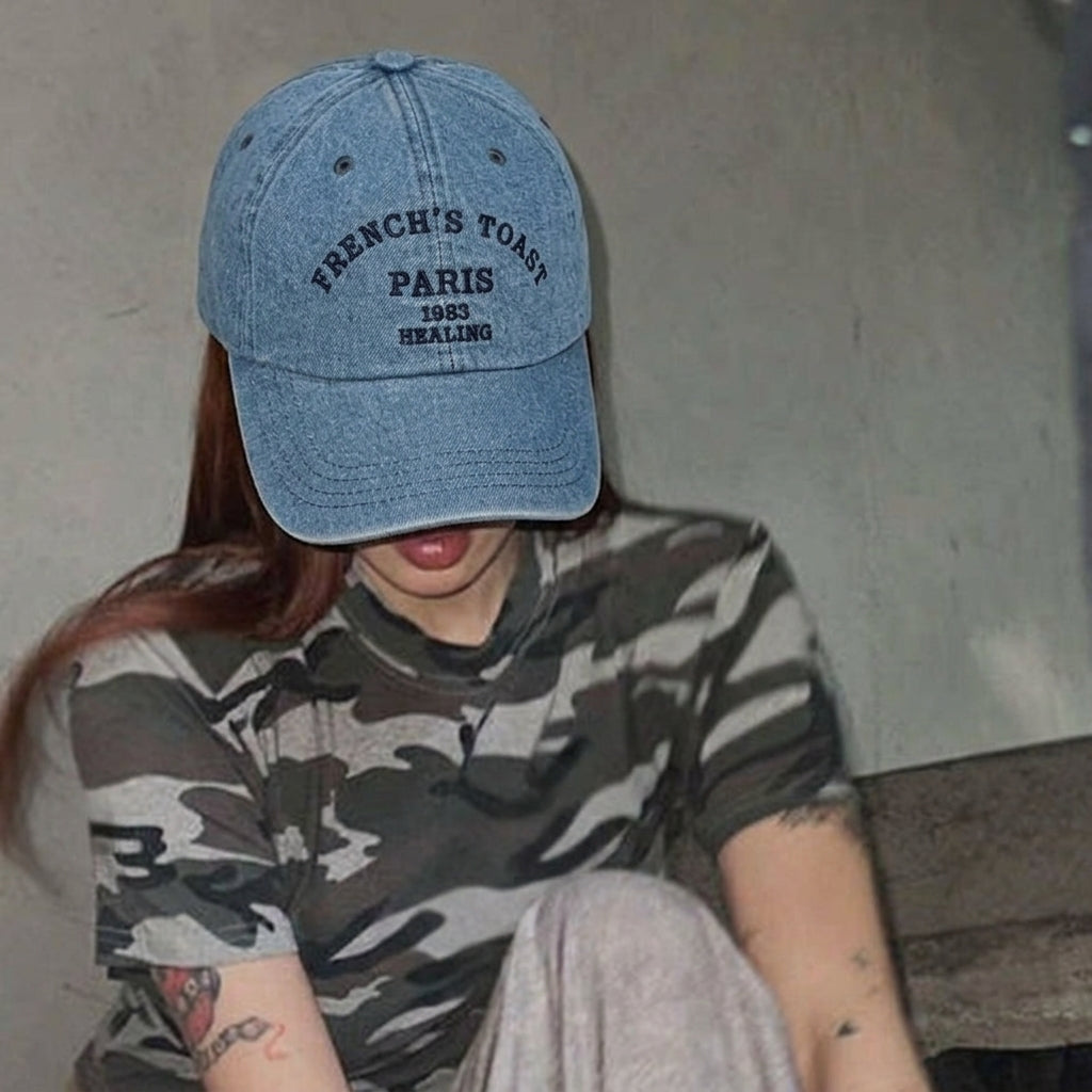 FRENCH’S TOAST PARIS 1983 Denim Embroidered Cap – Mid Depth