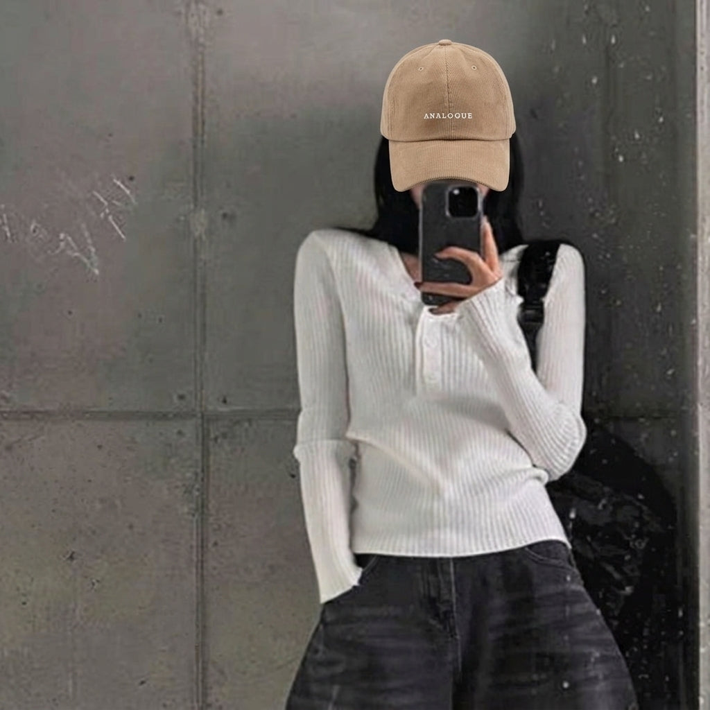 ANALOGUE Corduroy Embroidered Cap