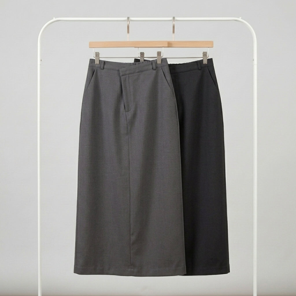ATELIER LINE – Tailored Long Skirt – Women One Size