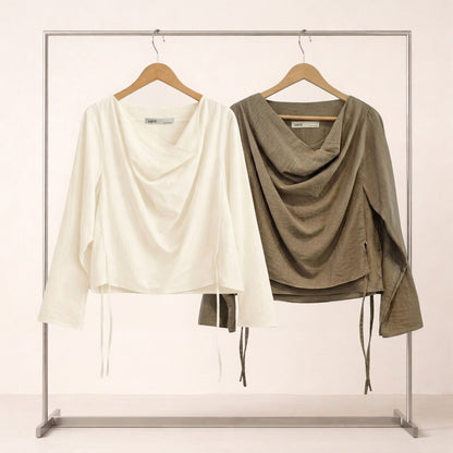 EMMA Draped Blouse  – Women One Size